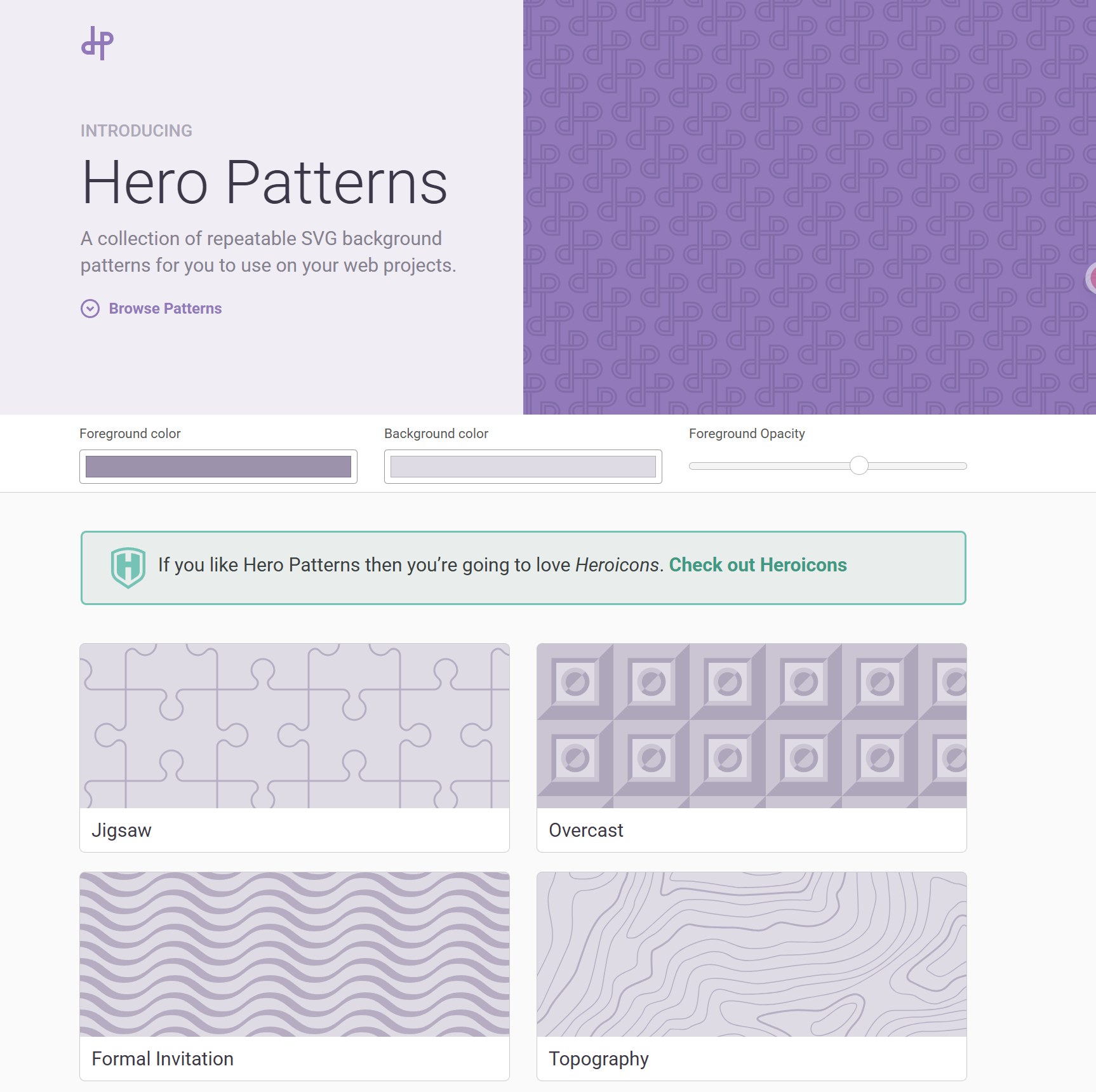 Hero Patterns