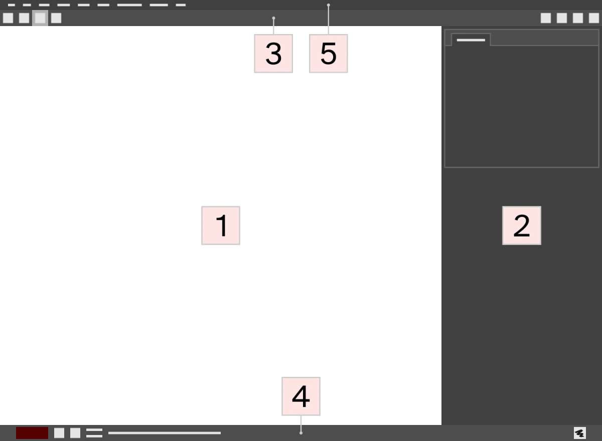 MyPaint 主窗口中的无限画布、画笔列表与图层面板
